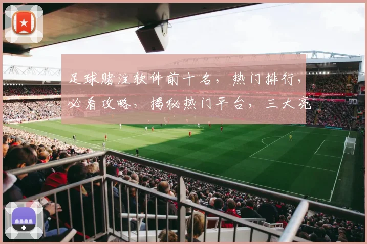 足球赌注软件前十名，热门排行，必看攻略，揭秘热门平台，三大亮点，助力投注